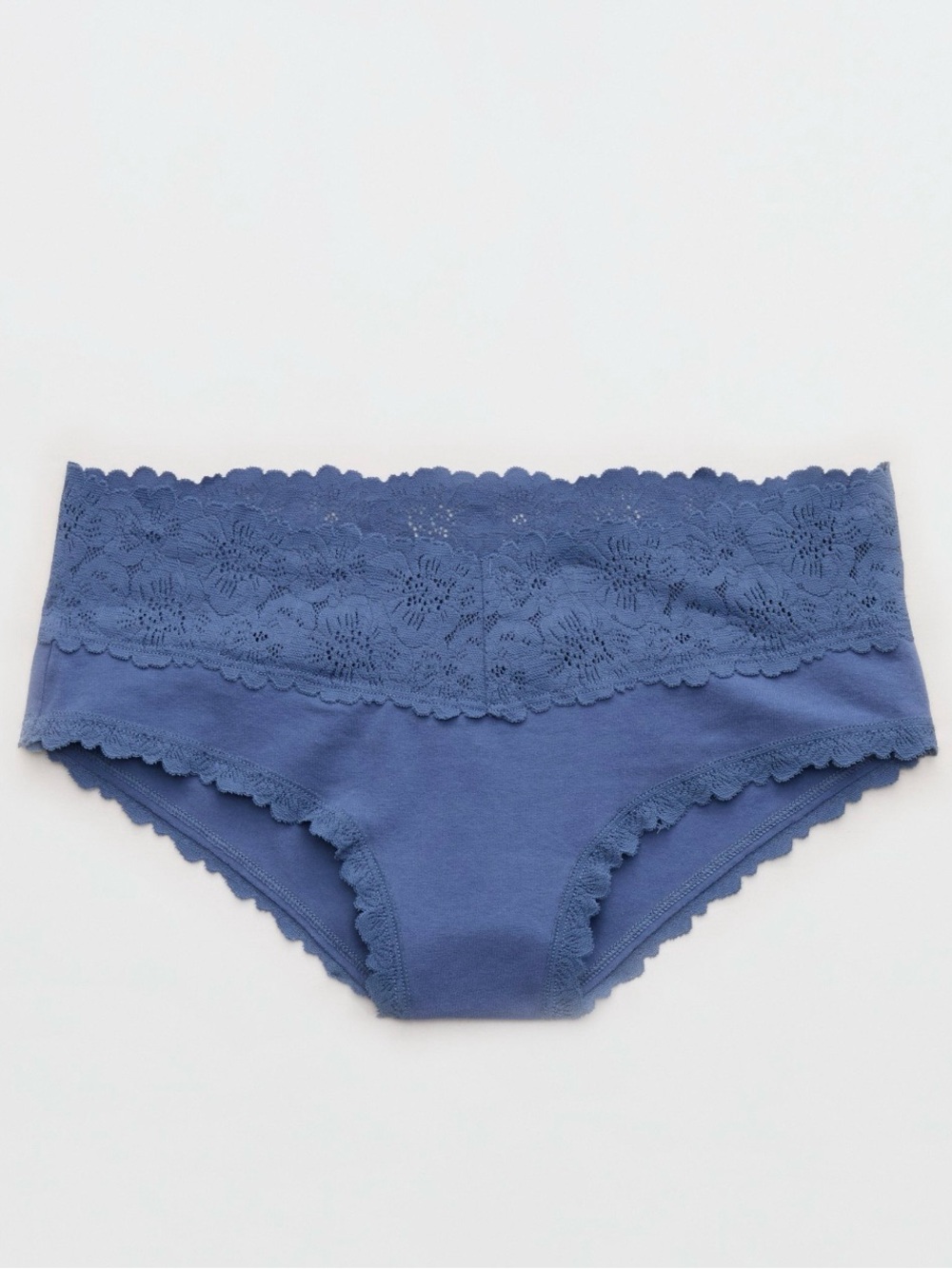 NWT Aerie Superchill Cotton Rosey Lace Cheeky Panty